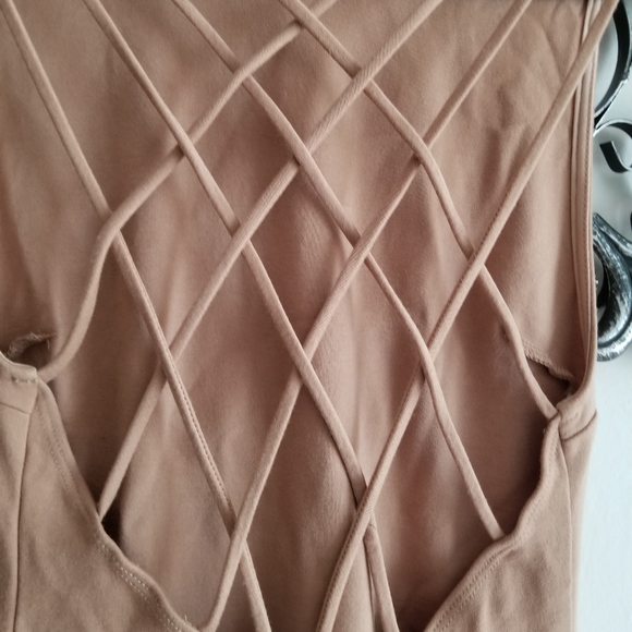 Windsor Taupe Bodycon Dress - Picture 3 of 8